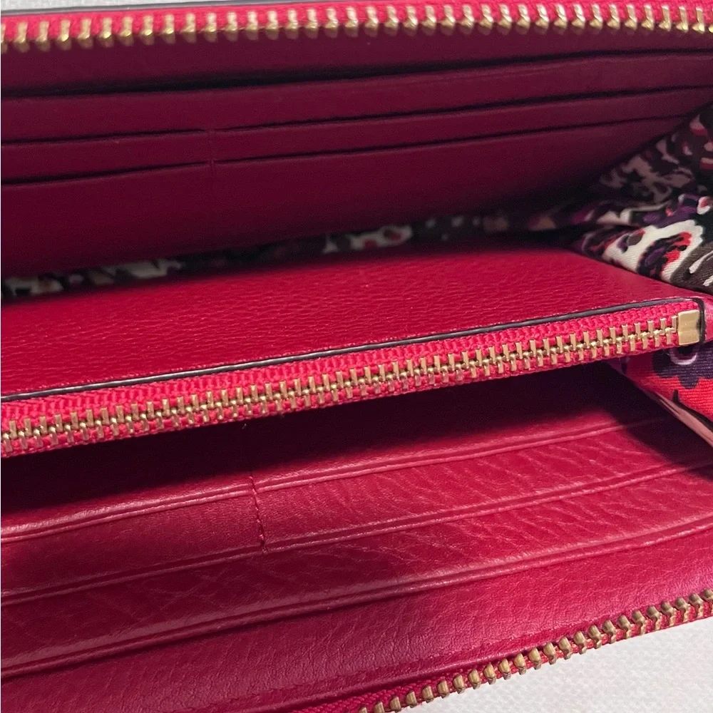 Vera Bradley Red Leather Wallet - Picture 5 of 6